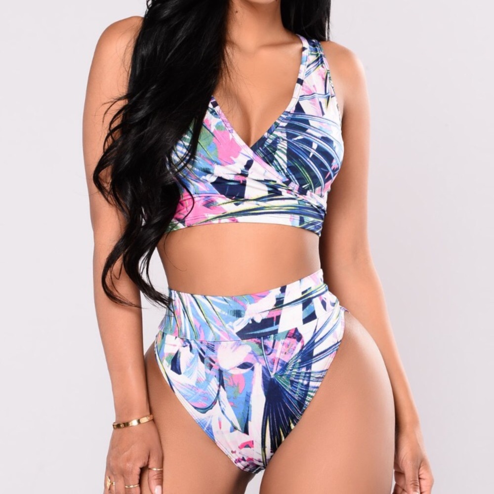 Fashion nova printed sunsuit set